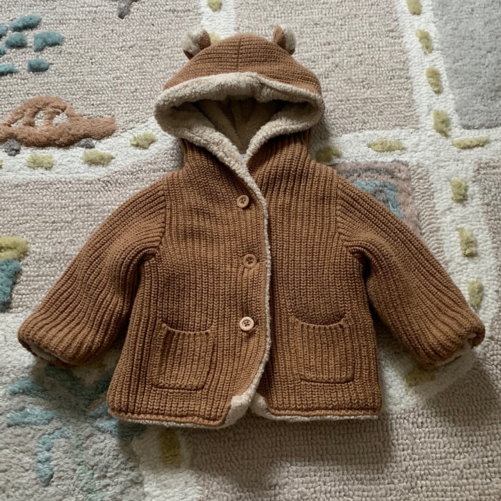 Baby Gap lined sweater jacket